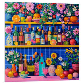 Magnettafel Regenbogencocktails II