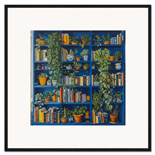 Impression artistique encadrée Botanical Library
