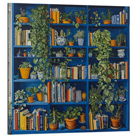 Magnettafel Botanisches Buchregal