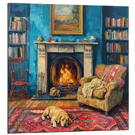 Magnettafel Lieblingskamin