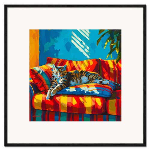 Framed art print Lazy Colours