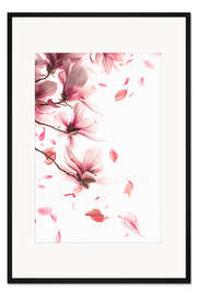 Gerahmter Kunstdruck Frühlingstraum in Rosa