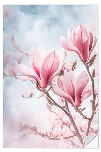 Autocolante decorativo Pastel Magnolias