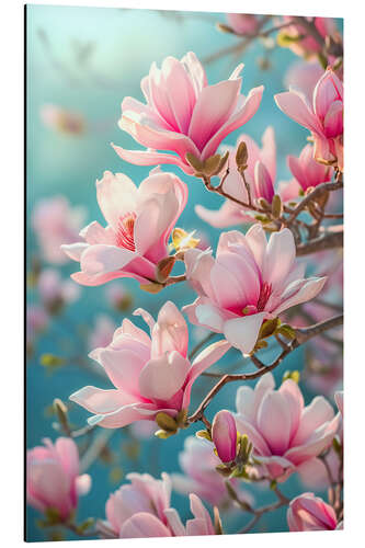 Aluminium print Twilight Magnolias