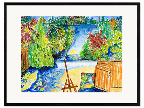 Plakat artystyczny premium w ramie New Studio View