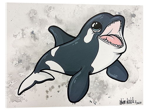 Cuadro de metacrilato Baby Orca