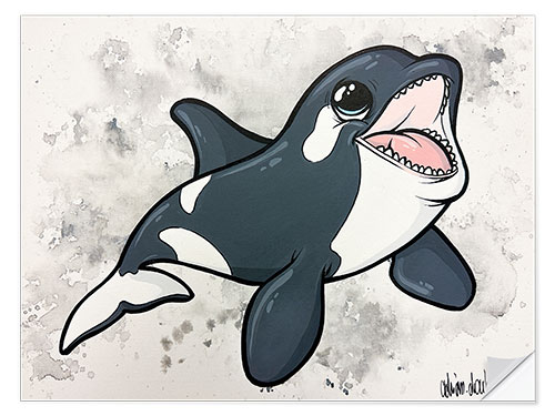 Sisustustarra Baby Orca