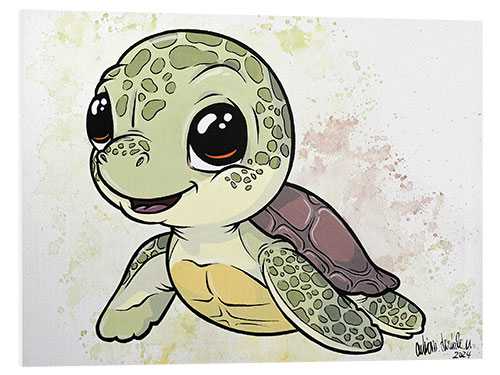 PVC-tavla Baby Sea Turtle