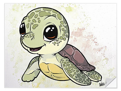 Wall sticker Baby Sea Turtle