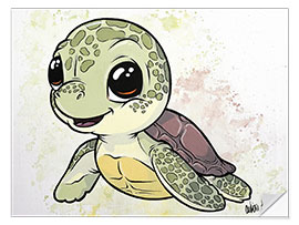 Wall sticker Baby Sea Turtle