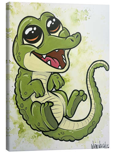 Canvas print Little Crocodile