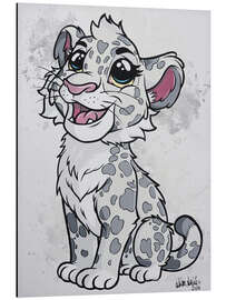 Magnettafel Schneeleopard