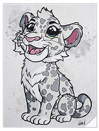 Wall sticker Snow Leopard