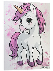 Foam board print Little Unicorn