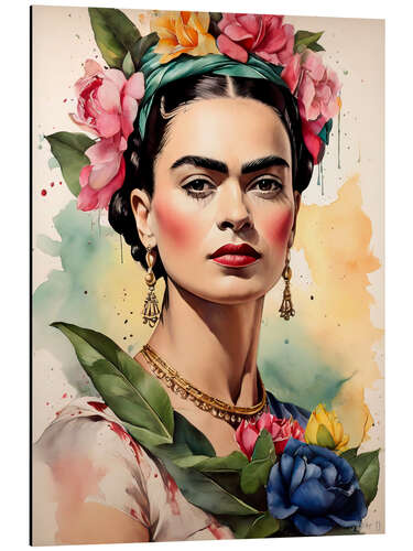 Aluminium print Frida Kahlo in the Sunlight