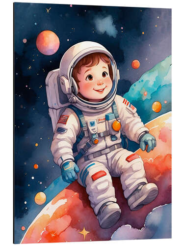 Aluminiumsbilde Astronaut Boy I