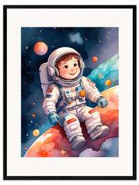 Kunsttryk i ramme Astronaut Boy I