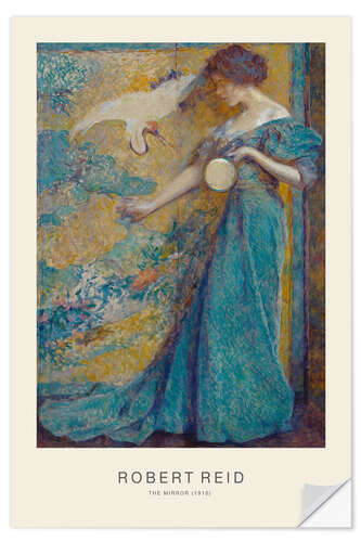 Vinilo para la pared The Mirror, 1910 - Robert Reid