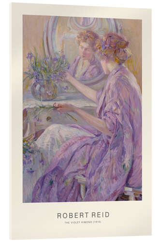 Akryylilasitaulu The Violet Kimono, 1910 - Robert Reid