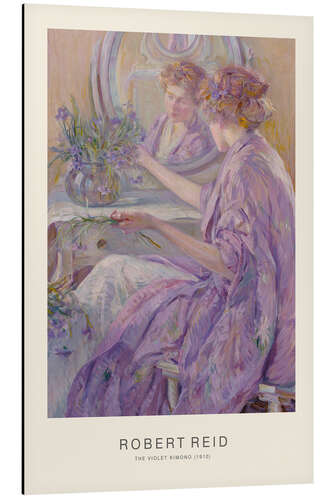 Tableau en aluminium The Violet Kimono, 1910 - Robert Reid