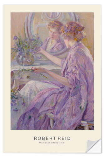 Naklejka na ścianę The Violet Kimono, 1910 - Robert Reid