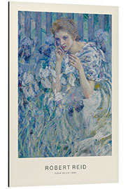 Tableau en aluminium Fleur de Lis, 1900 - Robert Reid