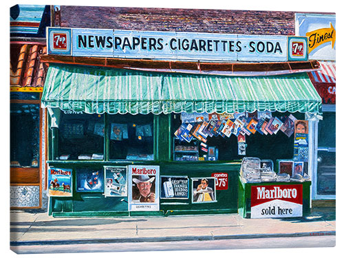 Canvas print Newspaper Stand, NYC, 2012