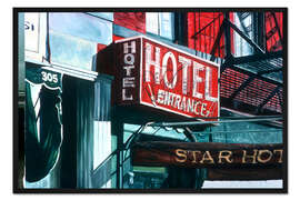 Gerahmter Kunstdruck Star Hotel, 1978