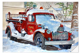 Wall sticker Vintage Fire Engine, 2014