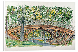 Stampa su alluminio Gothic Bridge, Central Park - Anthony Butera