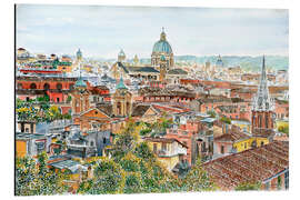 Magnettafel Rome, overview from the Borghese Gardens, 2013