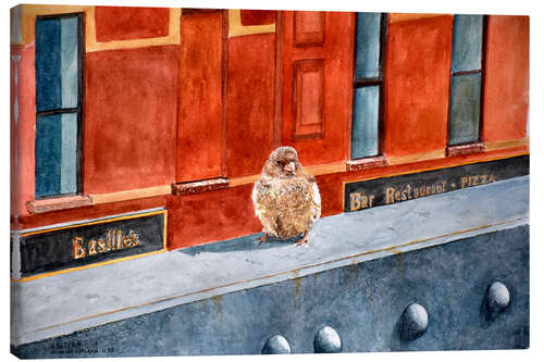 Tableau sur toile Bird, NYC, 2019