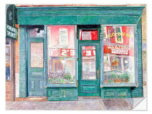 Selvklebende plakat M. Goldberg Glazing, Brooklyn, New York, 1994