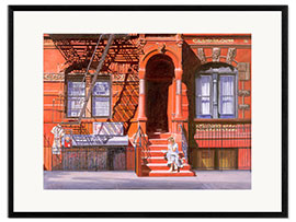 Impresión de arte enmarcada Sunday Afternoon, East 7th Street, Lower East Side, NYC, 2006