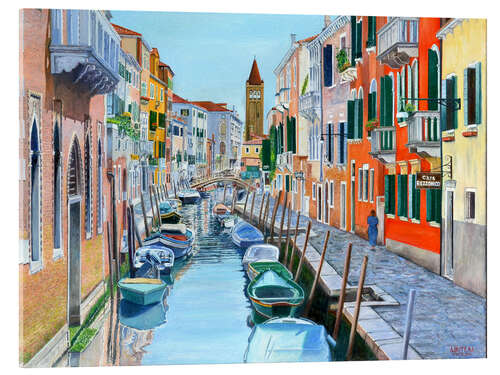 Acrylic print Canal, Venice, 2016