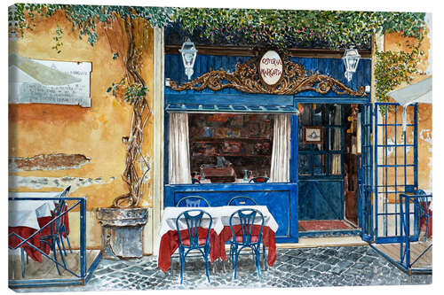 Canvas print Osteria Margutta, Rome, Italy, 2013