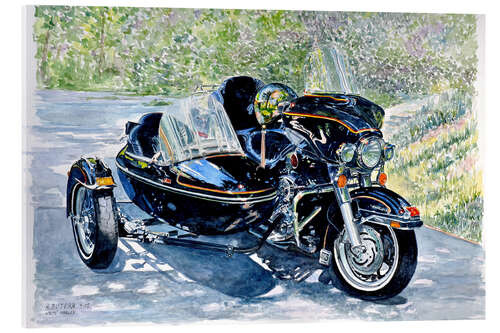 Akrylbillede Motocycle with Sidecar, 2009