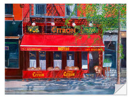 Sticker mural Bistro Citron, NYC, 2012 - Anthony Butera