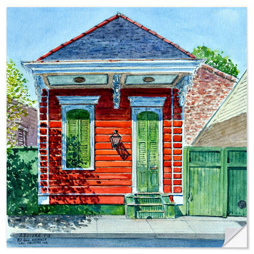 Wall sticker Shotgun House, New Orleans, 2013