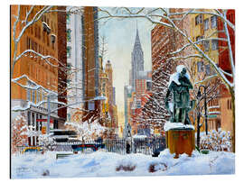 Magnettafel Gramercy Park im Schnee, 2019