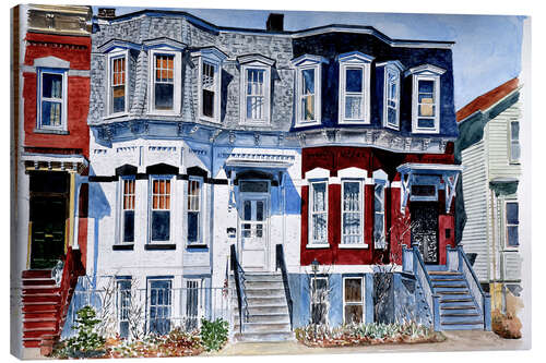 Canvas print Historic Homes, NYC, 2006