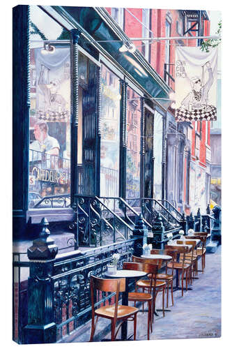 Canvas print Cafe Della Pace, East 7th Street, New York City, 1991