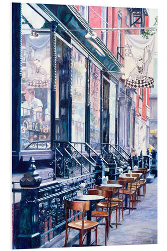 Hartschaumbild Cafe Della Pace, East 7th Street, New York City, 1991