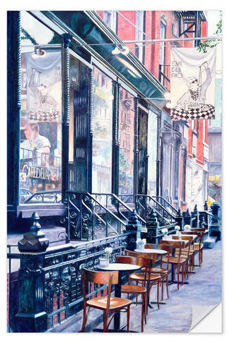 Vinilo para la pared Cafe Della Pace, East 7th Street, New York City, 1991