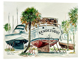 Obraz na szkle akrylowym Nelson's Boatyard, Titusville, Florida, 2000 - Anthony Butera
