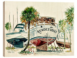 Holzbild Nelson's Boatyard, Titusville, Florida, 2000 - Anthony Butera