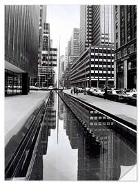 Selvklebende plakat Avenue of the Americas , Midtown, 1995