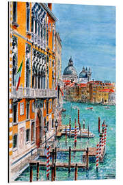 Magnettafel Venedig, Blick von der Academia-Brücke, Juni 2016