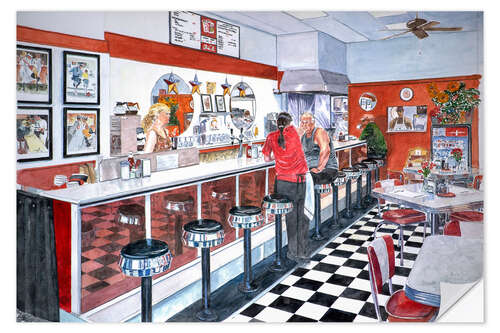 Naklejka na ścianę Interior, Soda Fountain, NYC, 2012