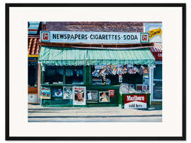 Gerahmter Kunstdruck Zeitungskiosk, West Village, NYC, 2012